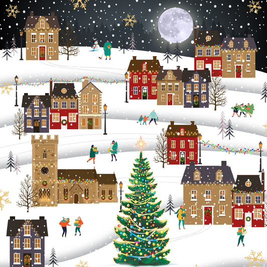 Christmas Village (Pack of 10) - The Christian Gift Company