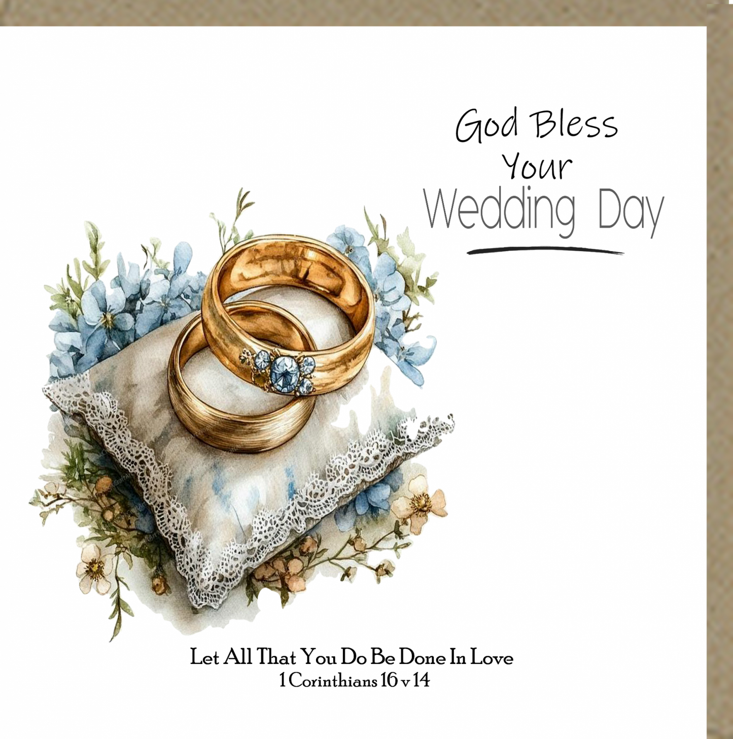 God Bless Your Wedding Day Card
