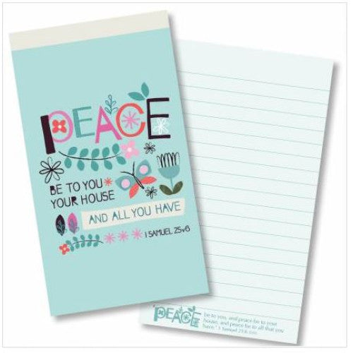 Peace Be To You Jotter Pad - The Christian Gift Company