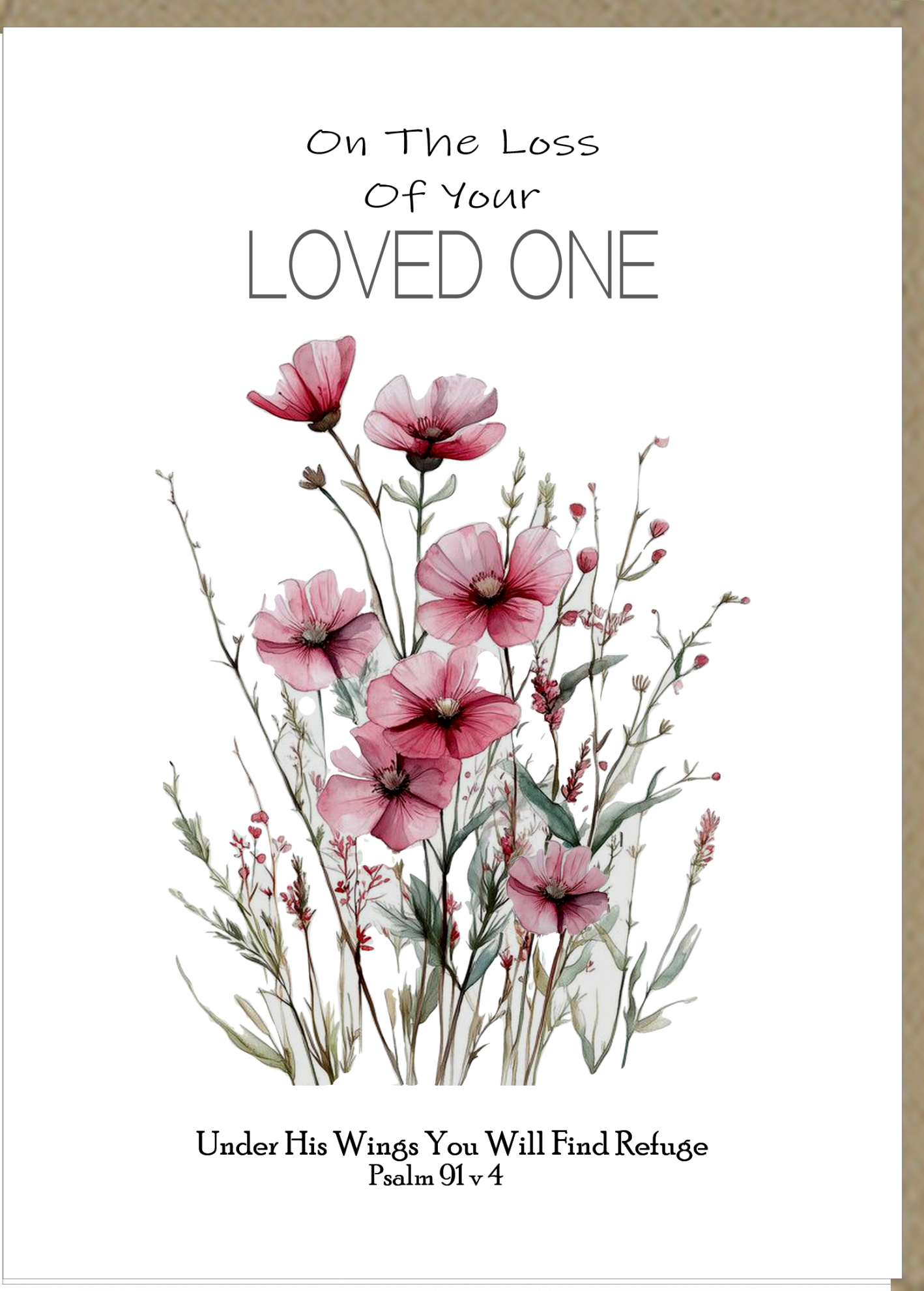 On the Loss of Your Loved One Card