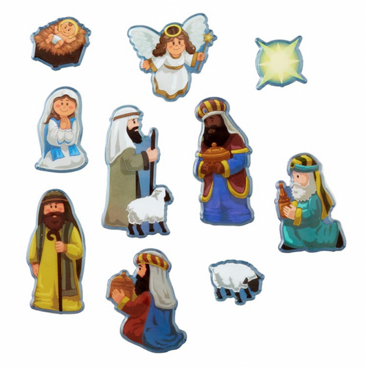 Nativity Puffy Sticker Set - The Christian Gift Company