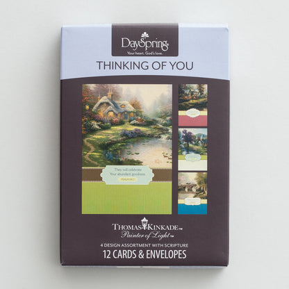 Thomas Kinkade - Thinking of You - 12 Boxed Cards - The Christian Gift Company