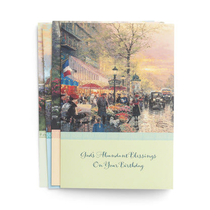 Thomas Kinkade - Birthday - 12 Boxed Cards - The Christian Gift Company