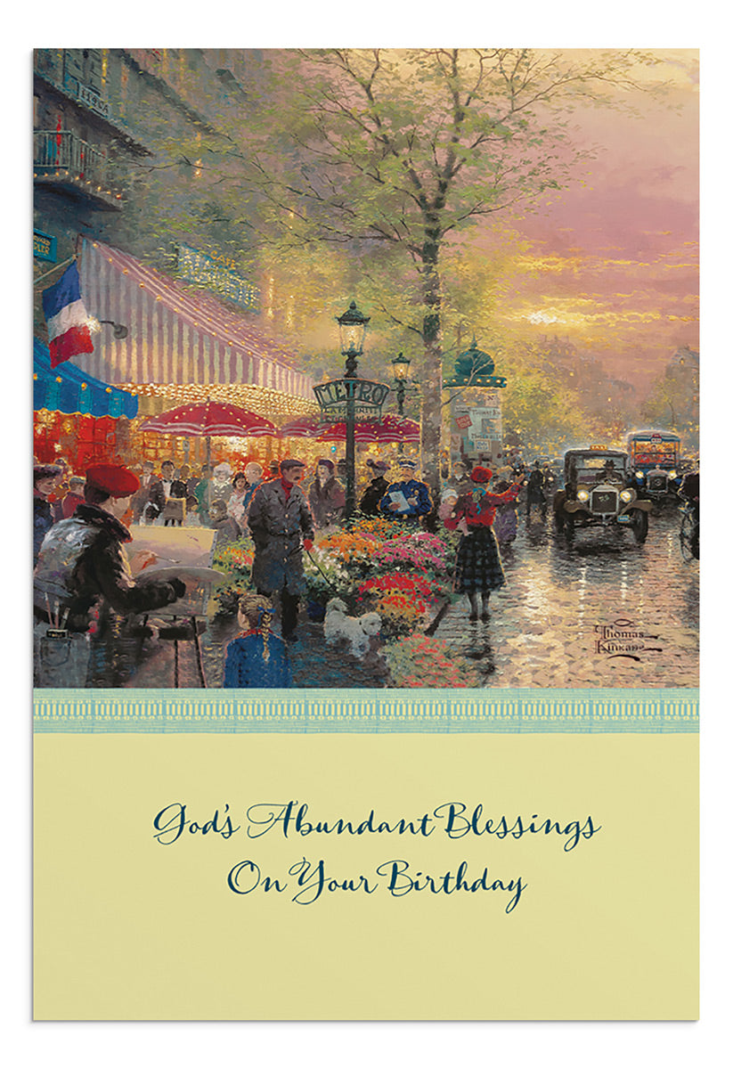 Thomas Kinkade - Birthday - 12 Boxed Cards - The Christian Gift Company