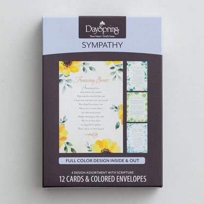 Sympathy - Hymns - 12 Boxed Cards, KJV - The Christian Gift Company