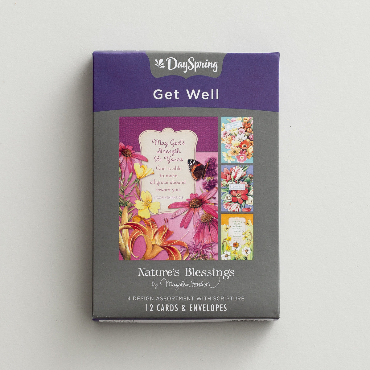 Nature's Blessing - Get Well - 12 Boxed Cards - The Christian Gift Company