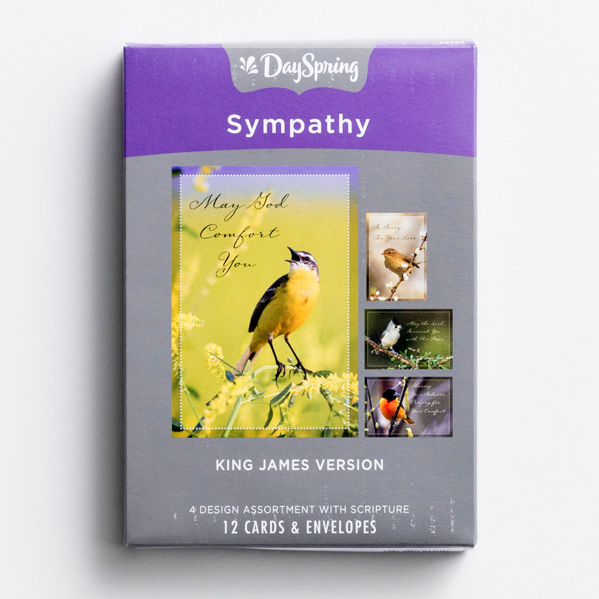 Sympathy - Comforting Thoughts  - 12 Boxed Cards, KJV - The Christian Gift Company