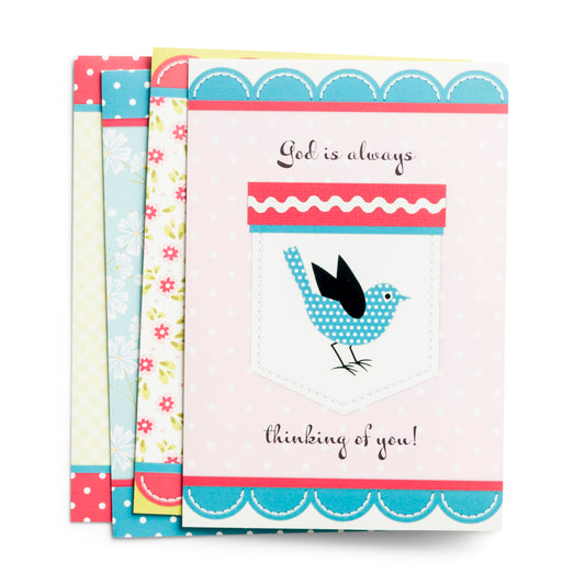 Thinking of You - Pockets of Inspiration - 12 Boxed Cards, KJV - The Christian Gift Company