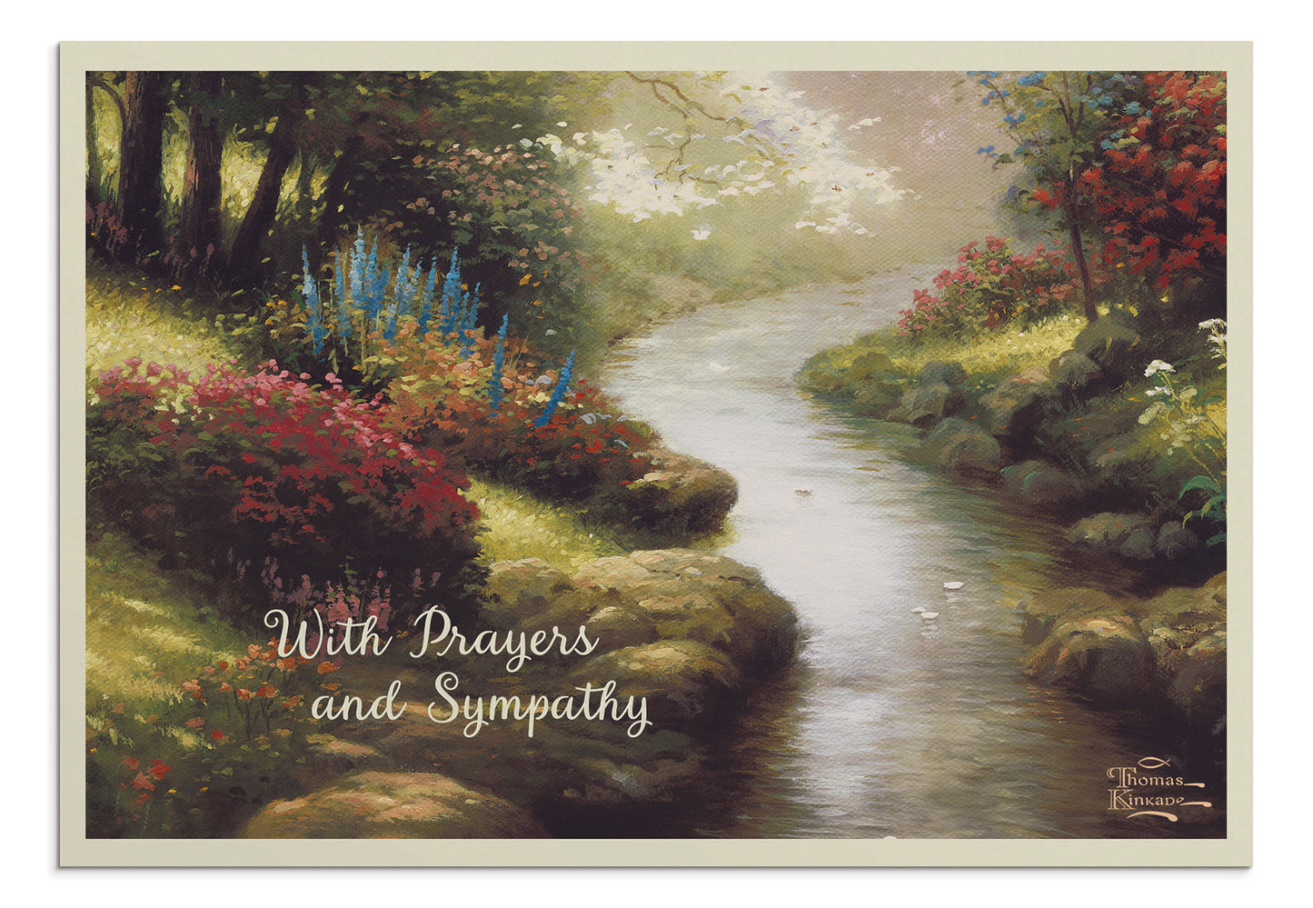 Thomas Kinkade - Sympathy - 12 Boxed Cards, KJV - The Christian Gift Company