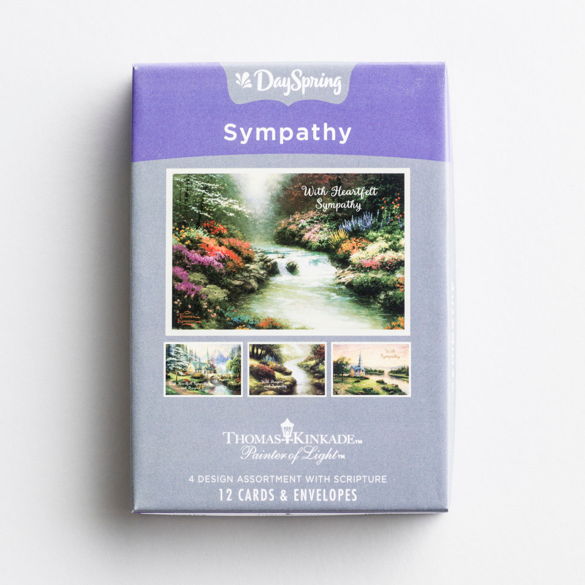 Thomas Kinkade - Sympathy - 12 Boxed Cards, KJV - The Christian Gift Company