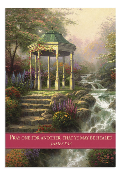 Thomas Kinkade - Get Well - Garden - 12 Boxed Cards - KJV - The Christian Gift Company