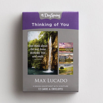 Max Lucado - Thinking of You - Let God Be God - 12 Boxed Cards - The Christian Gift Company