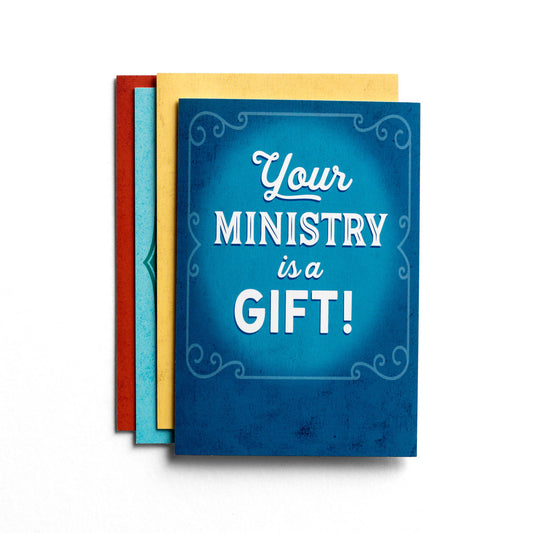 Ministry Appreciation - Bold Messages - 12 Boxed Cards - The Christian Gift Company