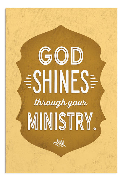 Ministry Appreciation - Bold Messages - 12 Boxed Cards - The Christian Gift Company