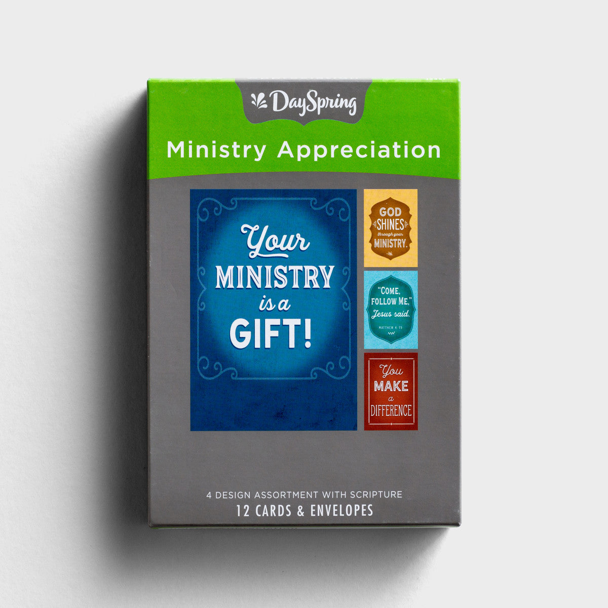 Ministry Appreciation - Bold Messages - 12 Boxed Cards - The Christian Gift Company