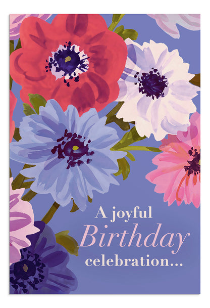 Birthday - Beautiful Birthday Flowers - 12 Boxed Cards, KJV - The Christian Gift Company