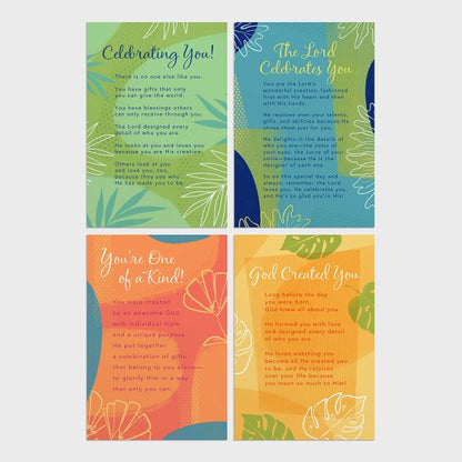 Birthday - Tropical Truths - 12 Boxed Cards, KJV - The Christian Gift Company