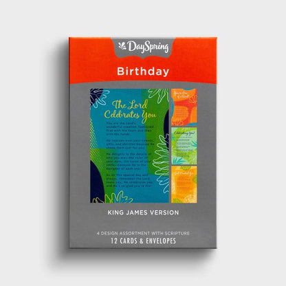 Birthday - Tropical Truths - 12 Boxed Cards, KJV - The Christian Gift Company