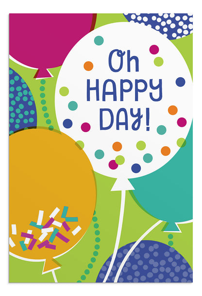 Birthday - Oh Happy Day - 12 Boxed Cards - The Christian Gift Company