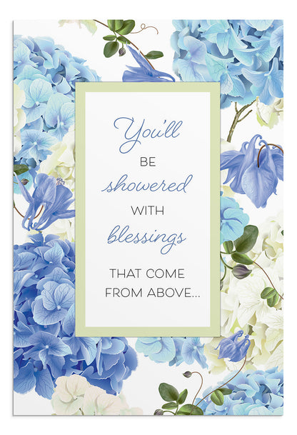 Wedding - Showered With Blessings - 12 Boxed Cards - The Christian Gift Company