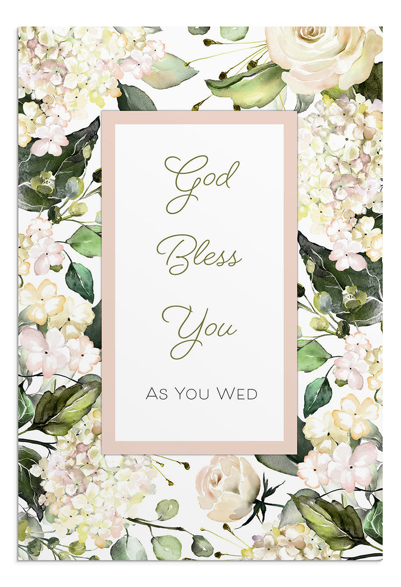 Wedding - Showered With Blessings - 12 Boxed Cards - The Christian Gift Company