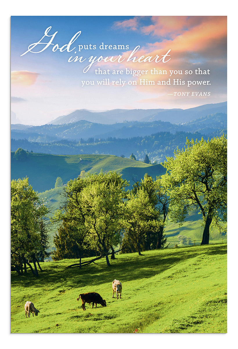 Tony Evans - Encouragement - Mountain Views - 12 Boxed Cards - The Christian Gift Company