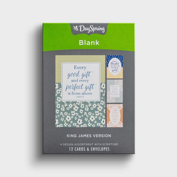 Blank - Every Good Gift - 12 Boxed Cards, KJV - The Christian Gift Company