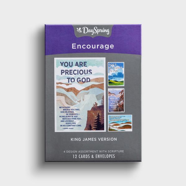 Encourage - Peaceful Destinations - 12 Boxed Cards, KJV - The Christian Gift Company