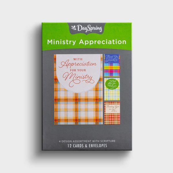 Ministry Appreciation - With Appreciation - 12 Boxed Cards - The Christian Gift Company