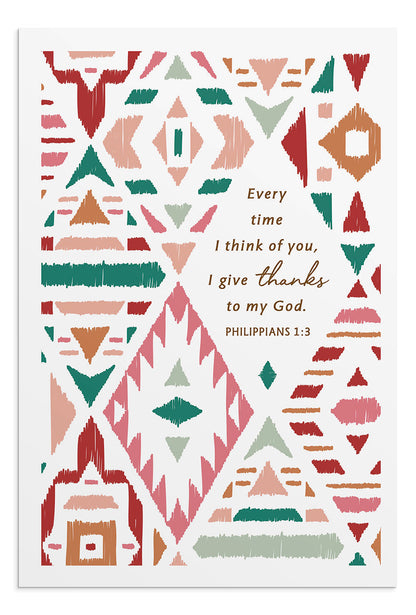 Thinking of You - Thanking God - 12 Boxed Cards - The Christian Gift Company