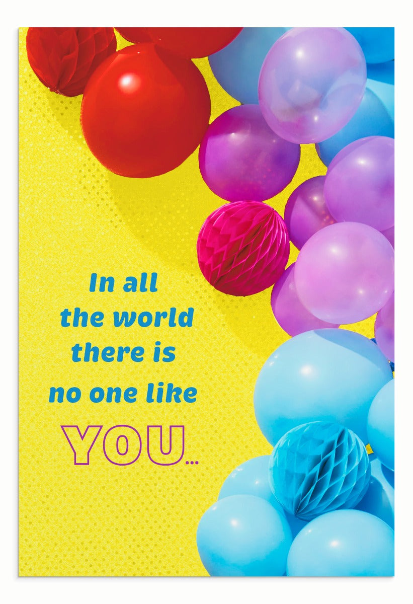 Birthday Balloons - Happy Birthday - 12 Boxed Cards and Envelopes - The Christian Gift Company