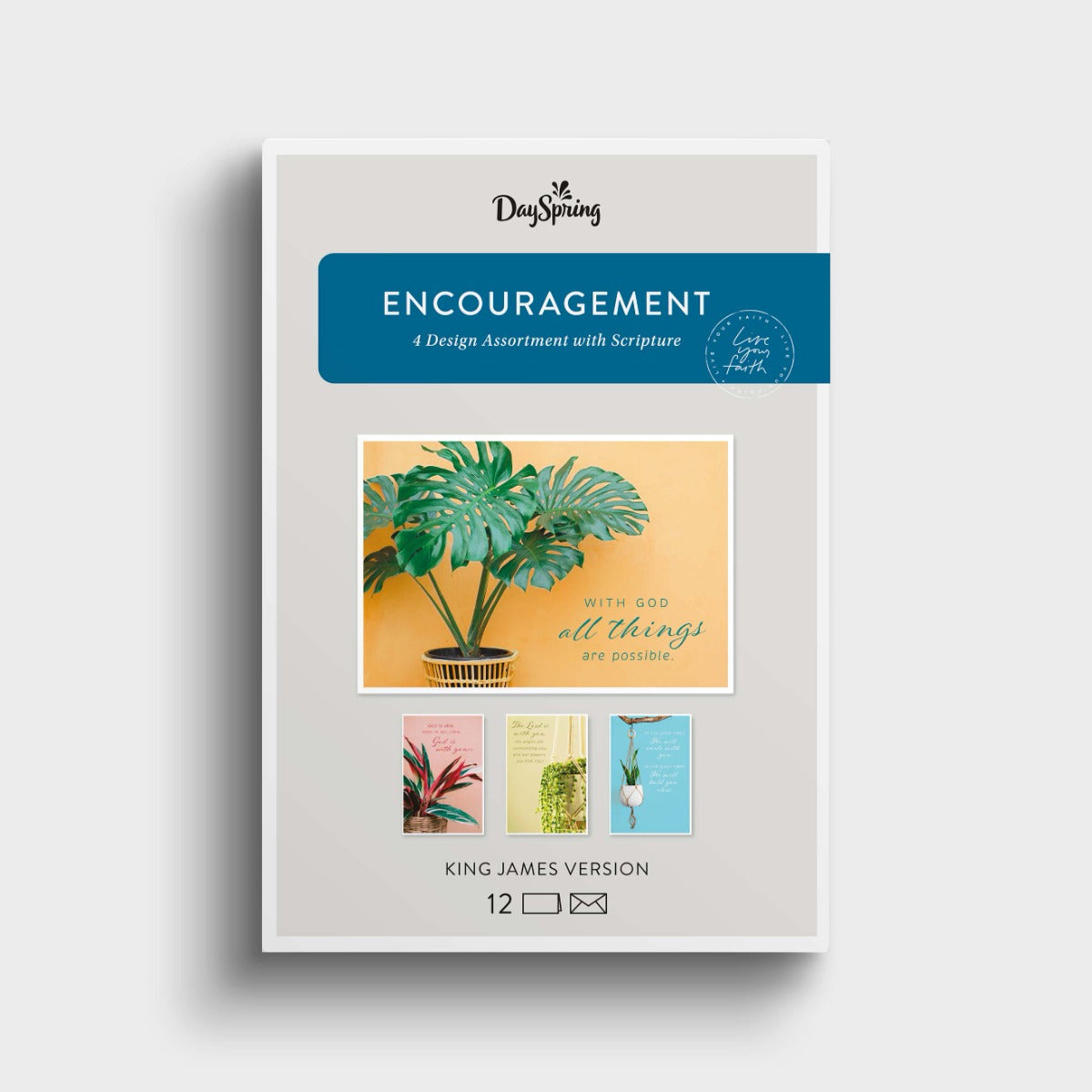 Encouragement - Simple Plants - 12 Boxed Cards - The Christian Gift Company