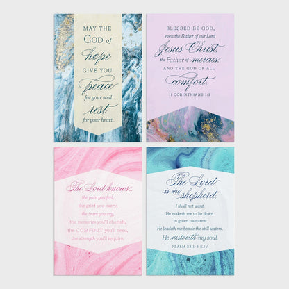 Sympathy - Marble Design - 12 Boxed Cards - The Christian Gift Company