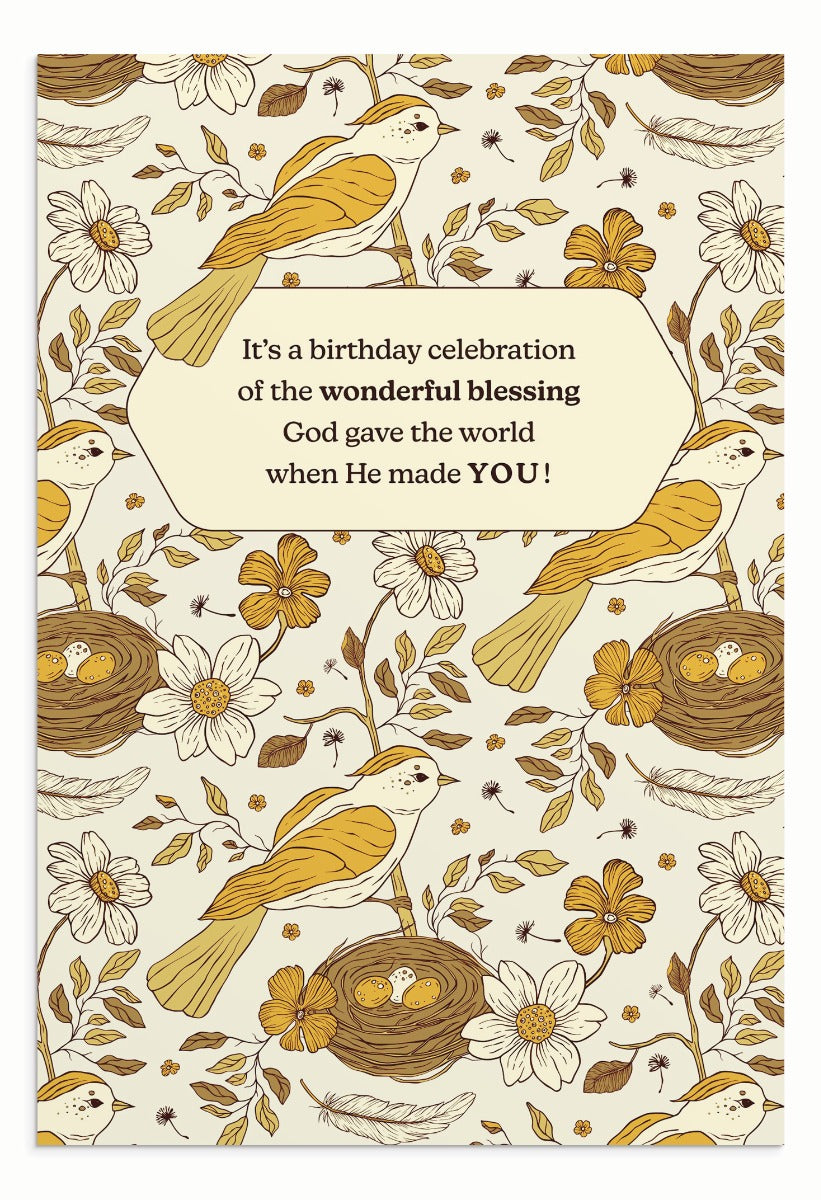 Birthday Birds - Birthday Joy - 12 Boxed Cards and Envelopes - The Christian Gift Company