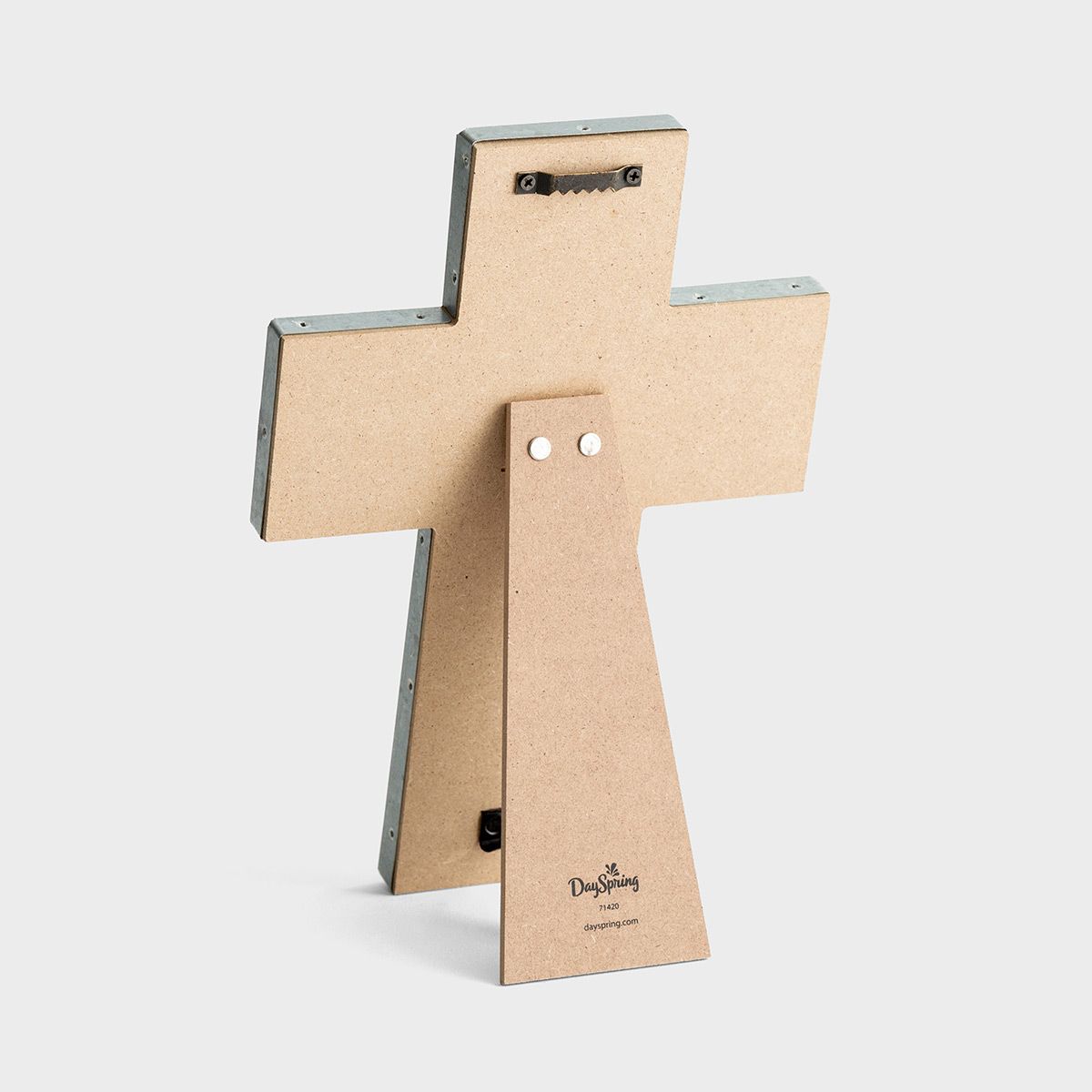 Faith - Wood & Metal Cross - The Christian Gift Company