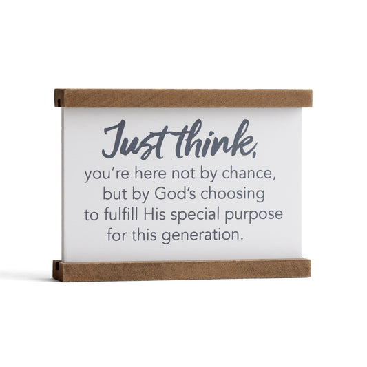 Just Think - Tabletop Plaque - The Christian Gift Company