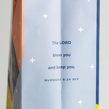 Happy + Blessed Birthday - Large Gift Bag with Tissue - The Christian Gift Company