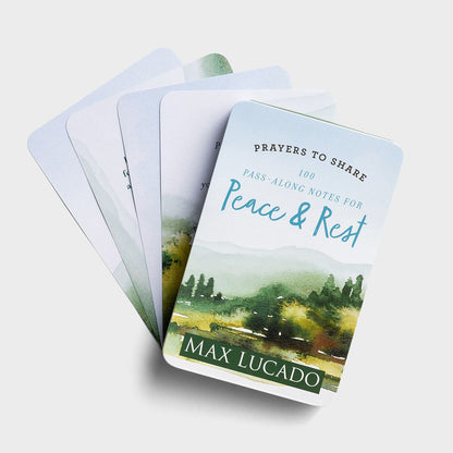 Max Lucado - Prayers to Share: 100 Pass-Along Notes for Peace & Rest - The Christian Gift Company