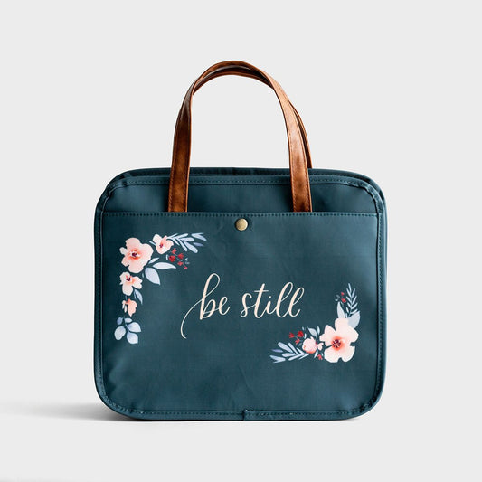 Be Still - Floral Organization Bag - The Christian Gift Company
