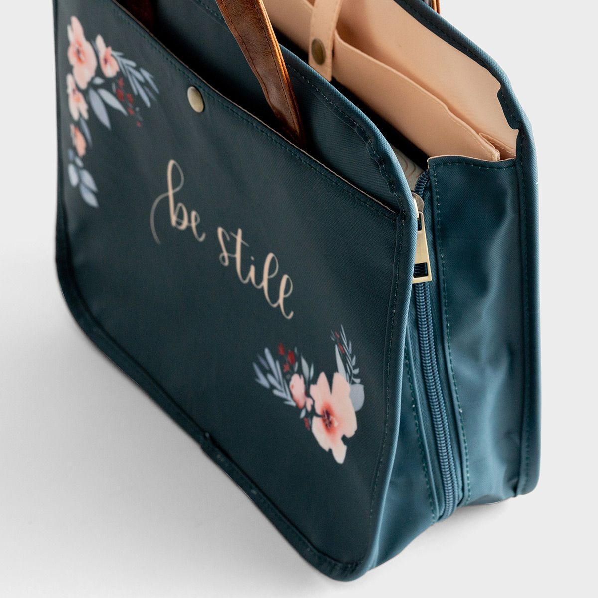 Be Still - Floral Organization Bag - The Christian Gift Company