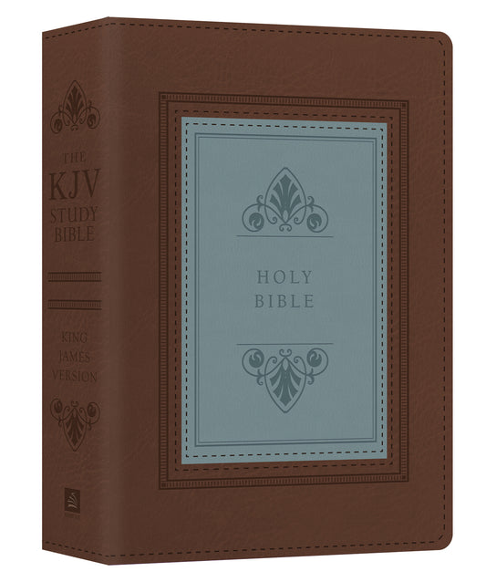 The KJV Study Bible - Large Print - Indexed [Teal Inlay] - The Christian Gift Company