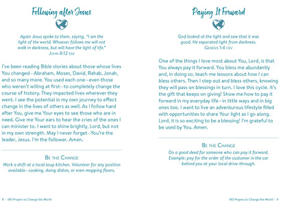 180 Prayers to Change the World (for Adults) - The Christian Gift Company