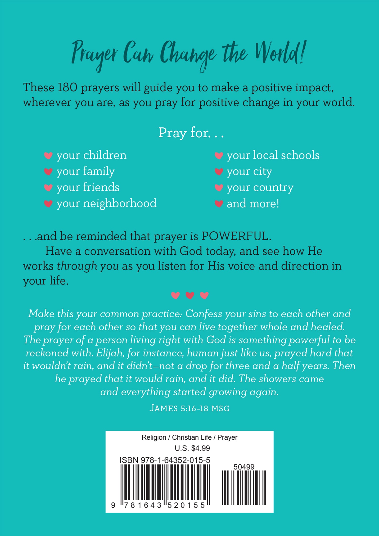 180 Prayers to Change the World (for Adults) - The Christian Gift Company