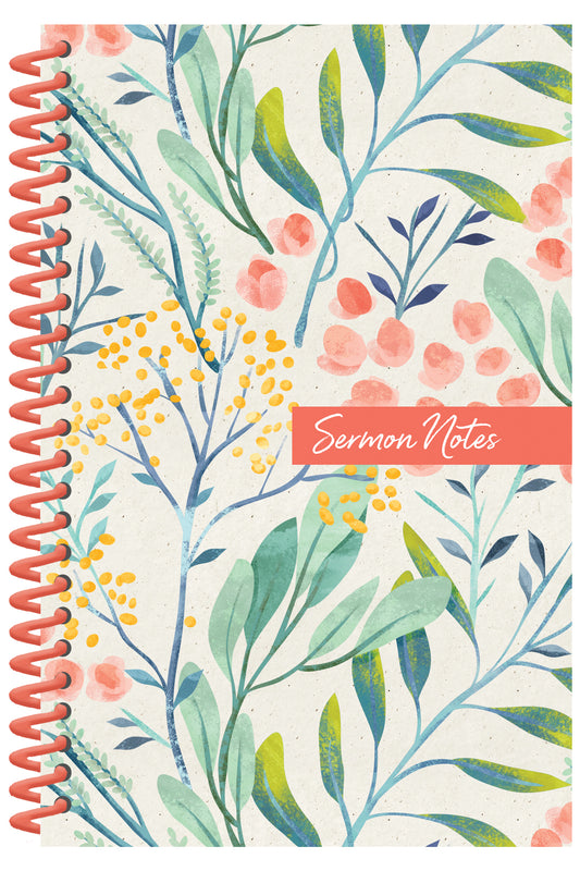 Sermon Notes Journal [Floral] - The Christian Gift Company