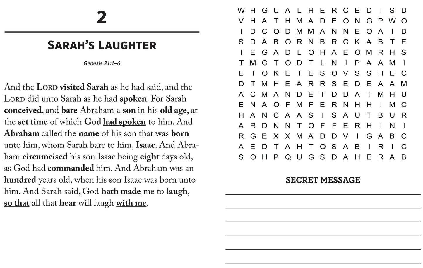 Secret Message Bible Word Searches Large Print - The Christian Gift Company