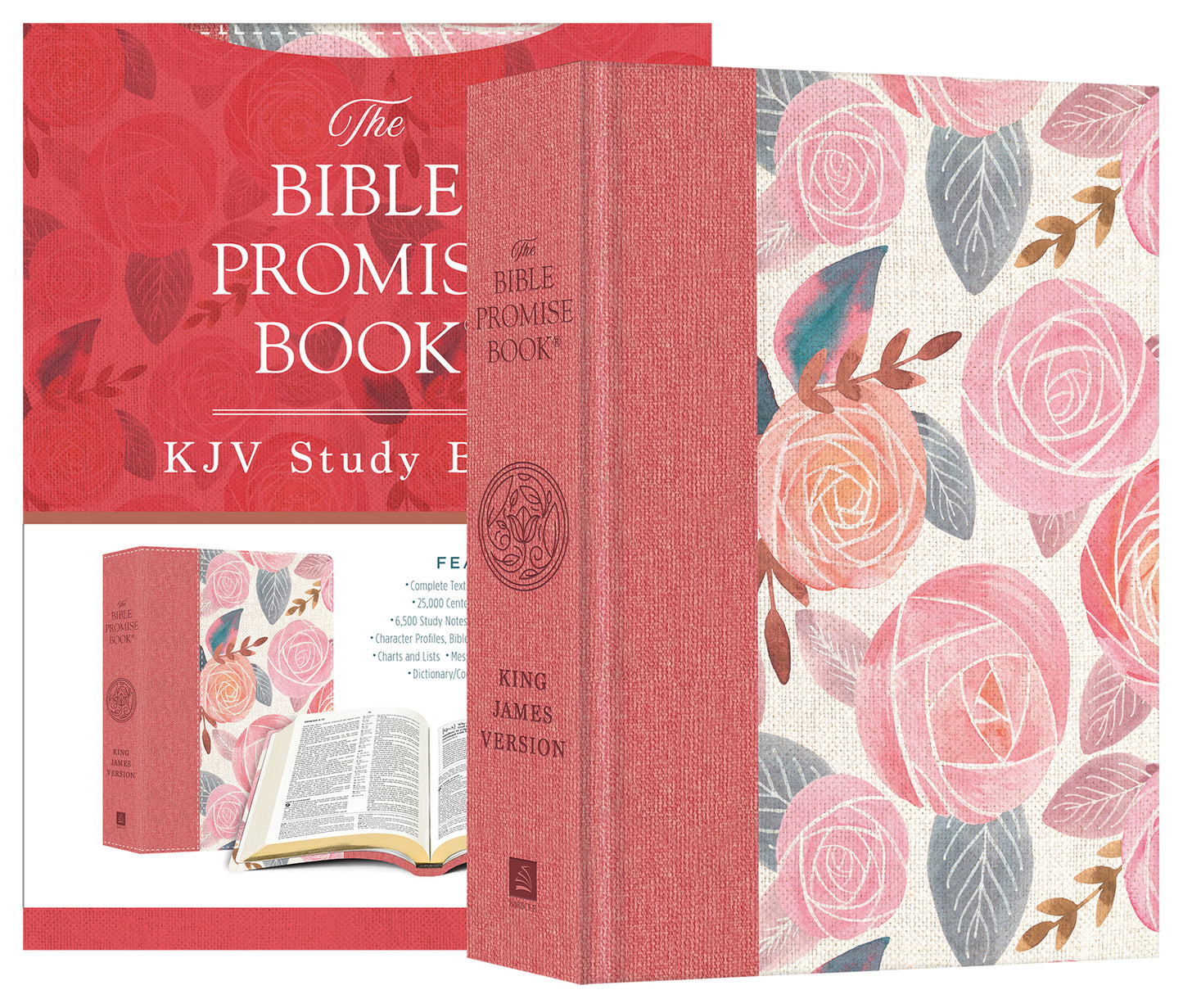 Bible Promise Book KJV Bible--Rose Garden - The Christian Gift Company