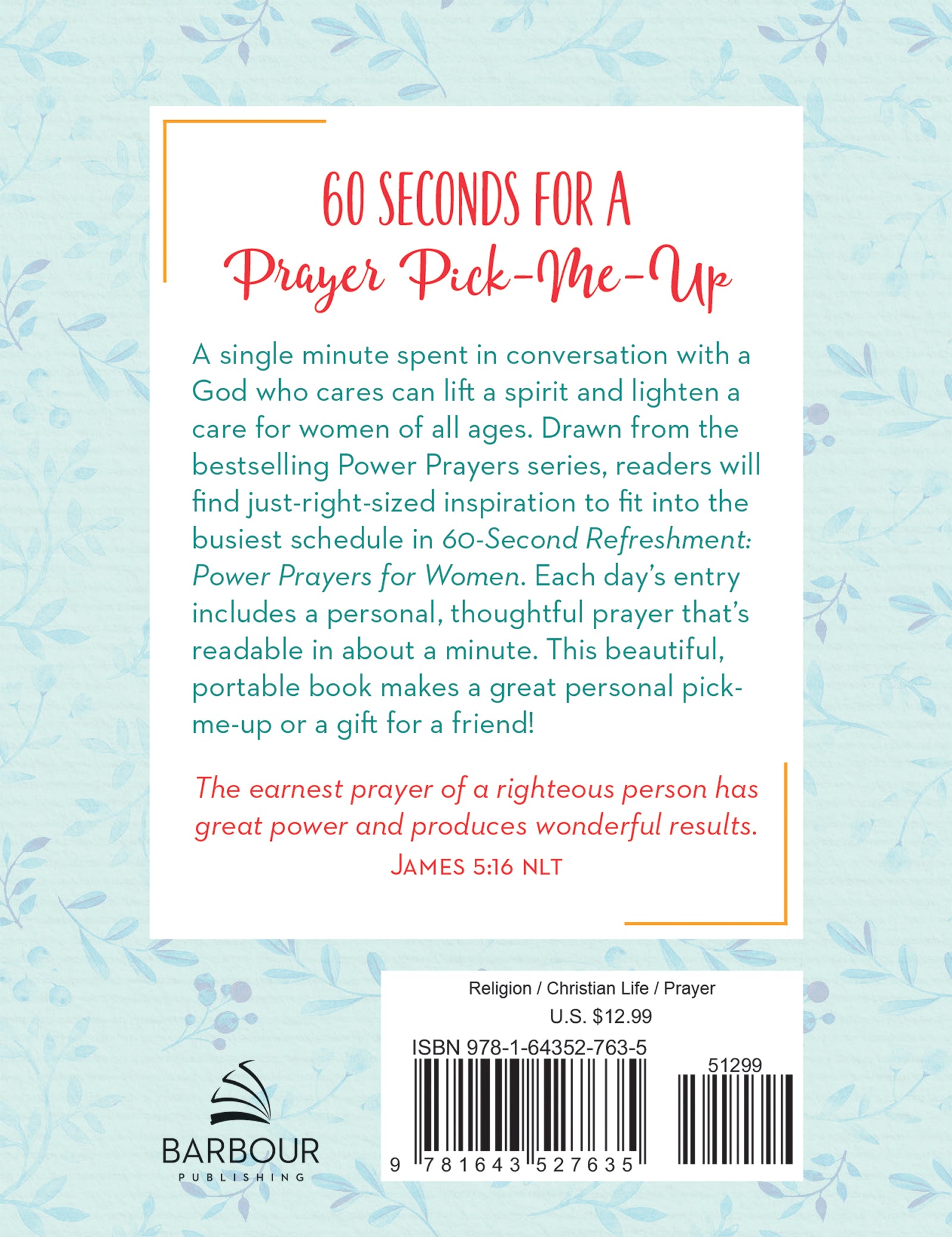 60-Second Refreshment: Power Prayers for Women - The Christian Gift Company