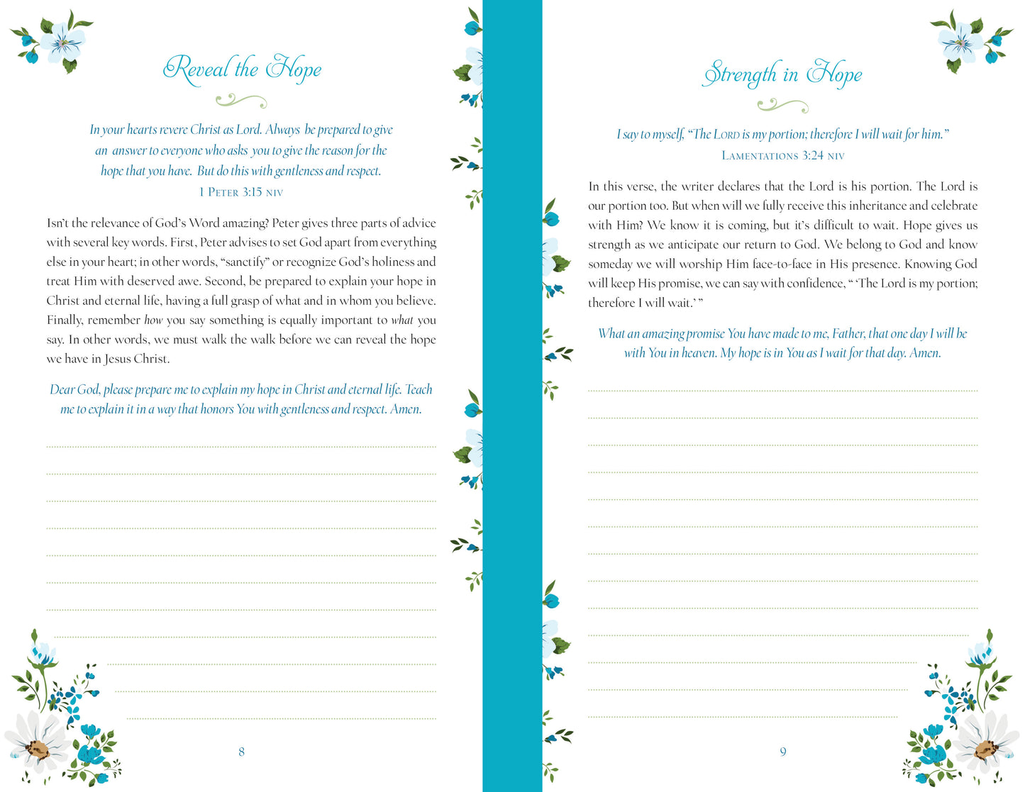 Choose Hope: 3-Minute Devotions for Women Journal - The Christian Gift Company