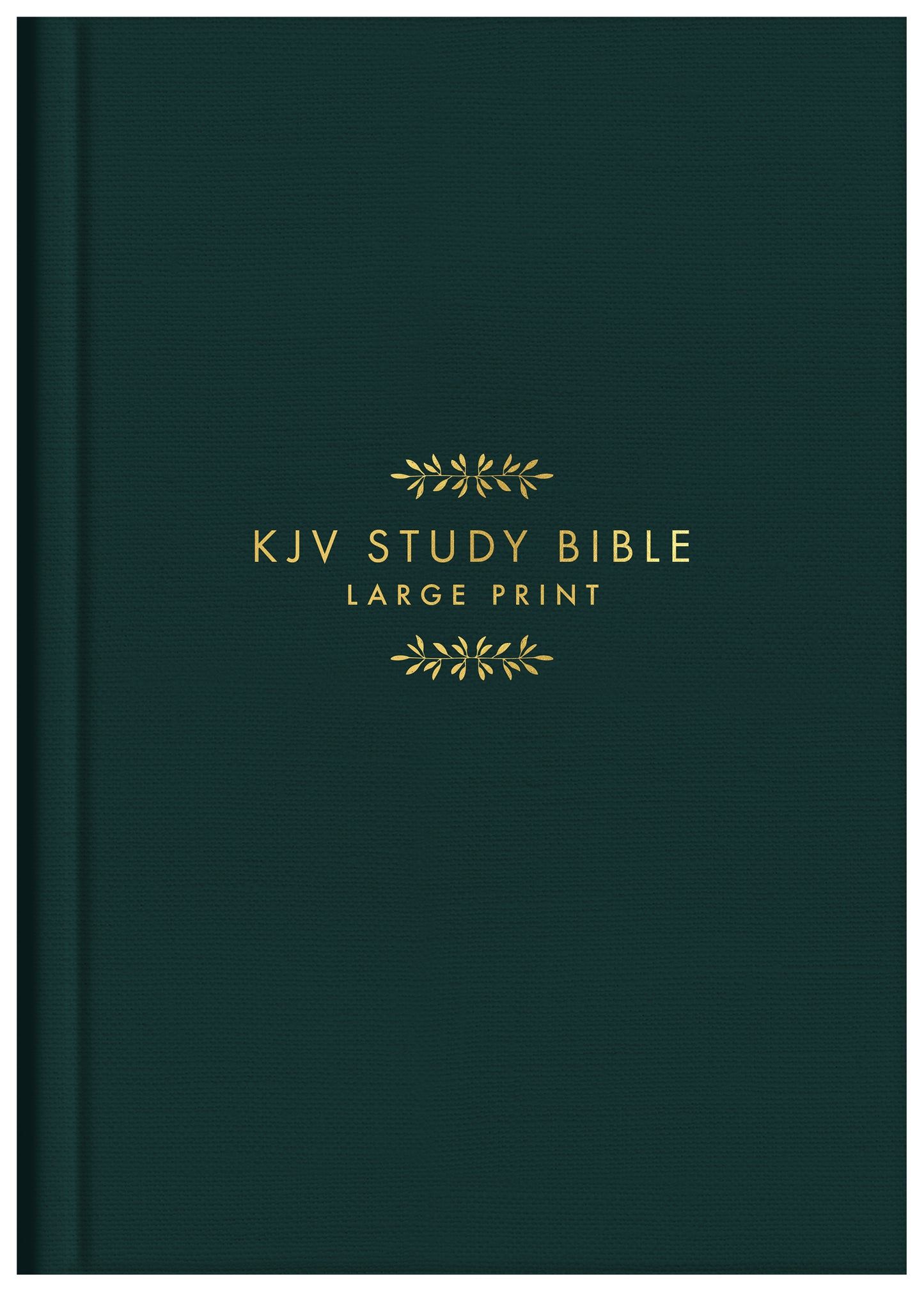 KJV Study Bible - Large Print [Gold Evergreen] - The Christian Gift Company