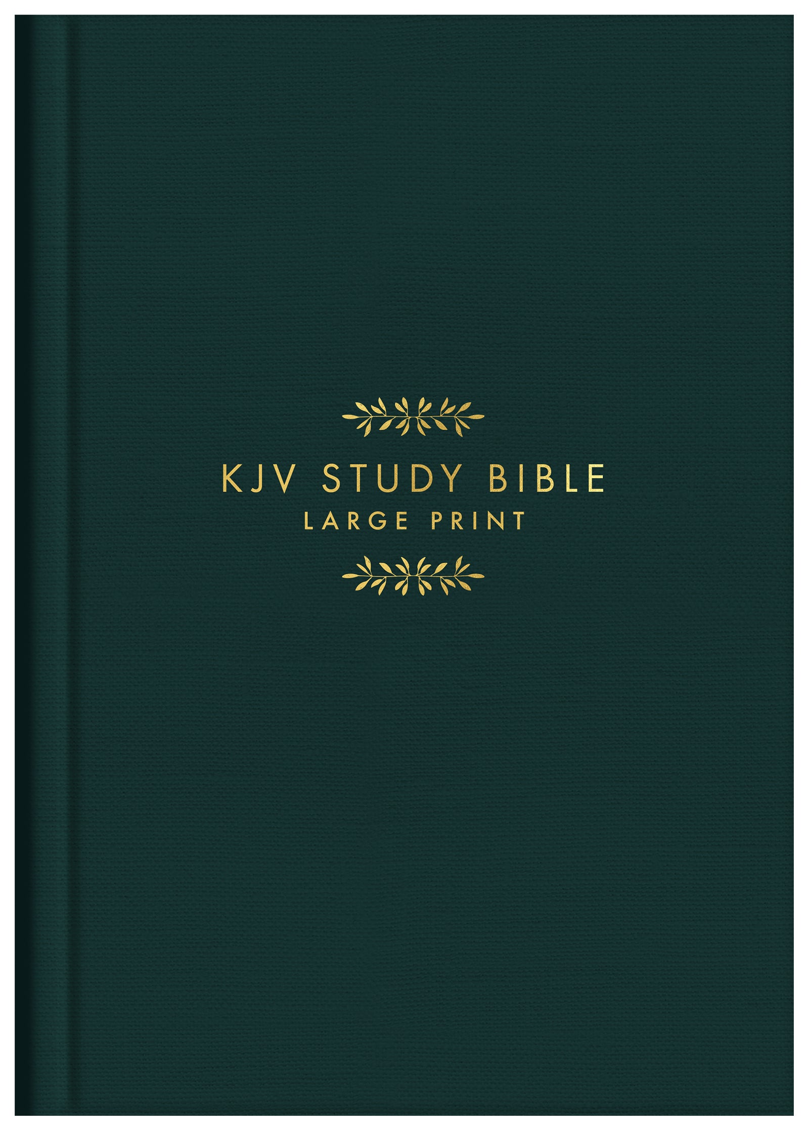 KJV Study Bible - Large Print [Gold Evergreen] - The Christian Gift Company